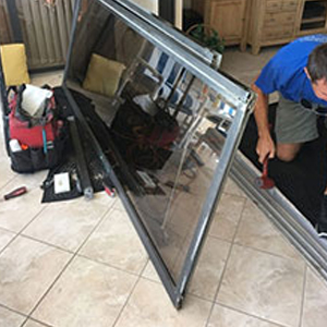 sliding glass door frame repair San Martin